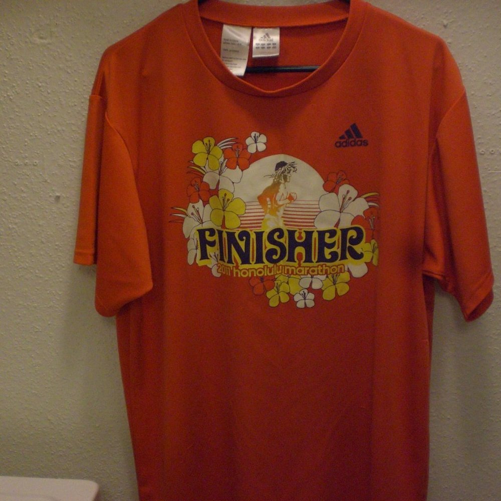 Adidas 2011 Honolulu Marathon Finisher Shirt